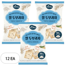 맑은물에 국산 두부와 쌀가루가 들어간 쌀 두부과자, 12개, 50g