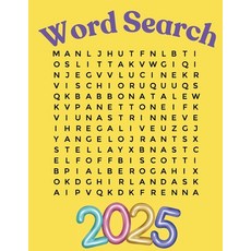(영문도서) Word Search Puzzle Book 2025 Large Print: Adult Word Search Puzzle Book for Wom... Paperback, Laura Bidden, English, 9782426237703