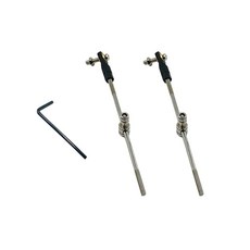 2PCS RC 보트 푸시로드 키트 M2 플라스틱 타이로드 엔드 볼 조인트와 및 커넥터 연결 스토퍼로 선박용 비행기 DIY 모델 장난감 교체 부품(M2 로드 엔드 M2x150mm, 4 M3 Rod End,M3x100mm Pushrod