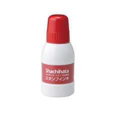 日本SHACHIHATA《顏料系印台 - 補充墨水》明進文房具, 1個, 紅色