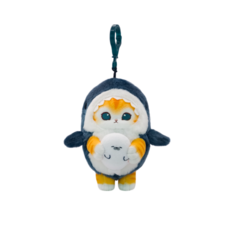 소망상점 모후샌드 치즈냥 상어 코스튬 (13cm) 열쇠링