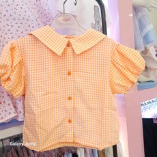 로엠걸즈 여아블라우스 시원한 단정 깔끔 여름카라블라우스