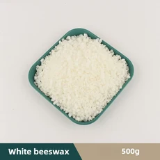 밀랍/소이/코코넛 왁스 순수 천연 과립형 향초 재료 DIY 향초 무연 심지 제작 공예 용품, 04 White beeswax