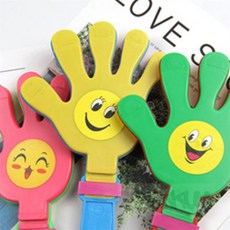 응원종이짝짝이 클래퍼 부채 응원용품 체육대회 운동회, 블루