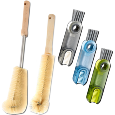 펴나나다 텀블러 물병 세척솔 3종 세트, 혼합색상, 1세트