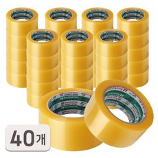금성 K&T 박스테이프 경포장 48mm x 80M, 투명, 40개