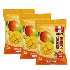 냉동 애플망고 다이스 1kg, 3개