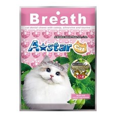 日初 Sunrise A star 貓咪星型薄荷潔牙骨 貓潔牙骨 貓零食 潔牙錠 潔牙片 貓咪潔牙零食 貓潔牙, 1個, 經濟包90g-起司