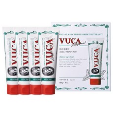 뷰카 클래식 고불소 구취케어 치약, 110g, 1개입, 4개