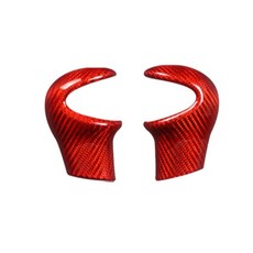 真碳纖維排檔頭蓋 適用於 06-18 R55 R56 R57 Cooper 防刮裝飾, 1個, 紅色