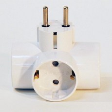 가정용 T자 전선연결탭 에어컨 세탁기 건조기 PC 선정리 3구 멀티콘센트 멀티텝 멀티플러그 3구멀티탭 확장탭