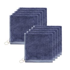 뱀부 핸드 어린이집 고리손수건 10장, 10개, 블루