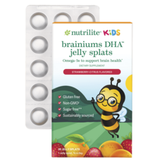 미국 암웨이 뉴트리라이트 키즈 브레이니엄 DHA 젤리 어린이 두뇌 집중 눈 건강 오메가3, 1개, 30회분
