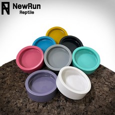 NRC 파충류 근본 밀웜디쉬 중사이즈NR-F48, 1개, 세라믹실버
