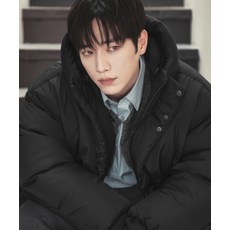 매장정품 드로우핏 DRAWFIT DRAW FIT [서강준 PICK]미니멀 후론 후드 다운 자켓 [BLACK] DFJK4490BK 607727