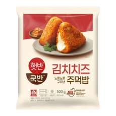 제일제당 [CJ]햇반쿡반 김치치즈주먹밥 500GX3, 500g, 2개