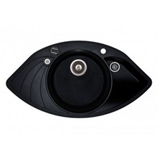 愛琴海廚房 歐洲雅菓AquaSanita 花崗岩扇形水槽 SCP151-601AW 黑色 SCP151-701AW 白色, 黑