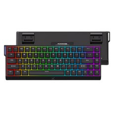 MCHOSE 에이스 68 프로급 게이밍 유선 키보드 퍼포먼스 버전, 블랙, 블루 아이스 마그네틱축, 제조사축