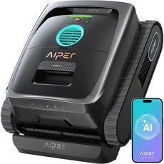 2026년형 AIPER 스쿠버 V3 AI 비전 무선 수영장 청소기 최대 148m^2, Gray, Gray