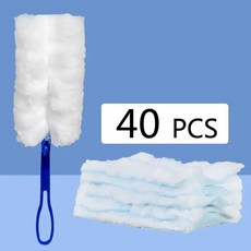 트레조 대량 먼지 떨이 브러시 일회용 홈 오 블라인드 청소를위한 리필 교체 자동차 표면 청소 도구, short 40 s, 03 short-40 Heads