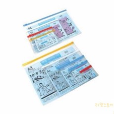 루마 지퍼백 A3 서류정리, 투명