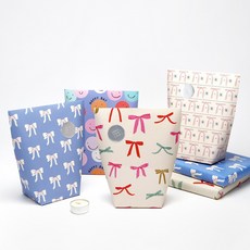 [인디케이] 페이퍼 기프트백 4개 + 스티커 4개