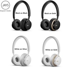 재고당일발 u-JAYS Wireless 블루투스헤드폰 u JAYS Bluetooth 무선 정품보증서, 블랙골드