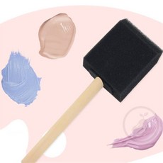 팥들 스폰지 붓 스폰지붓, 화이트, 1개, 화이트계열