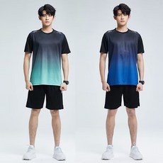 【M-5XL】運動服舒適套裝 親膚跑步訓練羽球團隊套裝 短褲套裝 短袖運動套裝 短褲 短袖 速乾透氣 運動休閒