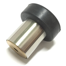 圓頭橡膠門擋（單孔）304不銹鋼 45mm, 1個
