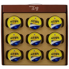 사조 참치통조림 선물세트 소망 9P 손잡이 선물박스, 1세트