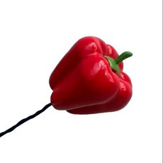 재밌는 자동차 안테나볼 햄버거 핫도그 안테나 악세사리 모닝 레이 스파크 익스테리어, 12. 빨간 피망 (안테나X)