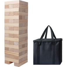 펫걸 자이언트 텀블 타워 54PCS - 어린이 성인 가족을 위한 4피트 이상의 점보 나무 쌓기 게임 바비큐 파티 캠핑을 위한 프리미엄 파인 야외 마당 게임, 펫걸 자이언트 텀블 타워 54PCS - 어린이 성인 가