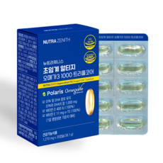 [6중 복합케어]뉴트라제니스 초임계 알티지 오메가3 1000 트리플코어 비타민D 비타민E, 1박스, 30정