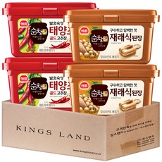 해표 태양초 골드 고추장 2개+재래식된장 2개, 1세트, 1kg