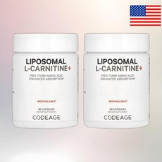 Codeage 코드에이지 리포소말 l-카르니틴+ 500mg 캡슐 90정 2병