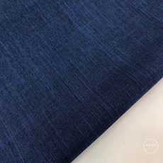 布想出門 雙色仿麻紗布料：輕薄透氣、抗皺快乾手作古布 多色可選, DT06深藍,碼