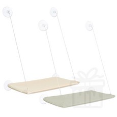 창문용 고양이 해먹 고양이 창문 거치대 유리창흡착침대, 아이보리, 1개