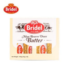 브리델 포션 버터 10g 16개 X 1박스 낱개 버터, 1개, 160g