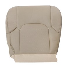 SecosAutoparts 드라이버 하단 천공 가죽 시트 커버 베이지 탠 닛산 프론티어 2005 2006 2007 2008 2009 2010 2011 2012 2013 2014, SecosAutoparts 드라이버 하단 천공 가죽 시