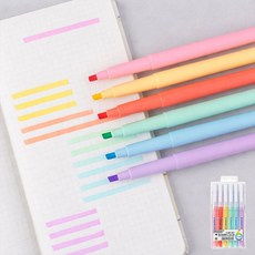 와이스토리 6색 굵은 형광펜, 1셋트(6색)