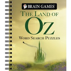 (영문도서)Brain Games - The Land of Oz Word Search Puzzles Spiral, Publications International,..., English, 9798897460045