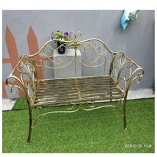 유럽스타일 야외 철제의자 라탄 주물 인테리어 북유럽, 브론즈 빈티지 워싱