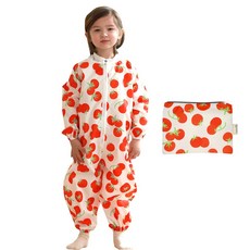 베베슈에뜨 올인원 전신미술가운 토마토 + 파우치