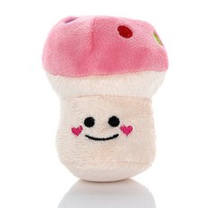 獅子王寵物 狗狗發聲玩具 絨毛耐咬玩具 棉繩啃咬玩具 安全無毒材質 陪伴愛犬歡樂時光, 1個, 4#粉色蘑菇