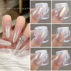 고휘도 젤 네일 미러 파우더 오로라 글리터 문라이트 머메이드파우더, 1개, 02 완리블루