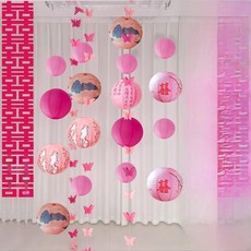 웨딩 랜턴 장식 소품 침실 거실 기념 분위기 모닝 가운 사진 남녀 스타일, 15. 랜턴 폭포 세트 3