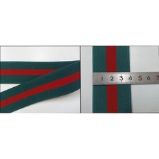 [다원몰] 탄성 복원력 좋은 삼중직 고무줄 2.5마(225cm) 수선 의류제작용 블랙/화이트/포인트컬러, 1개, 초빨초40mm