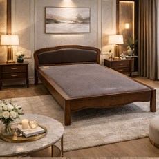 보루네오 PU가죽 온돌 온열침대 황토볼스프링Q퀸 (무료배송) BHP6026