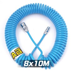 A급 코일에어호스 청색 우레탄 에어줄 콤프레샤호스 타카호스 에어호수 코일호스, 1개